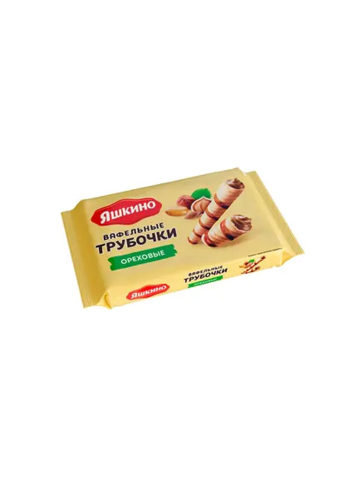 Вафельные трубочки "Яшкино" ореховые 190г. /12/
