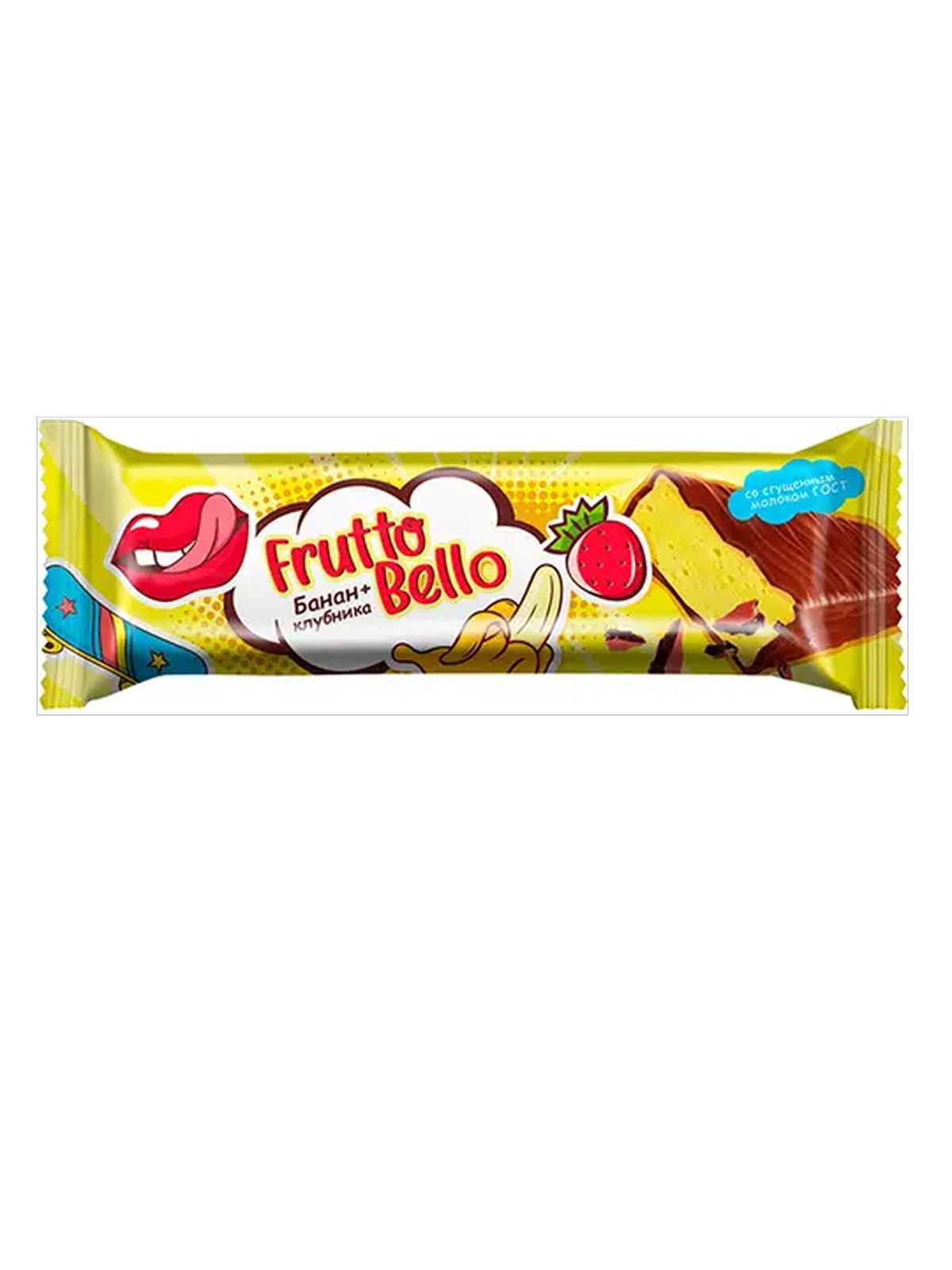 Батончик-суфле "Frutto Bello" со вкусом клубника-банан 35 г