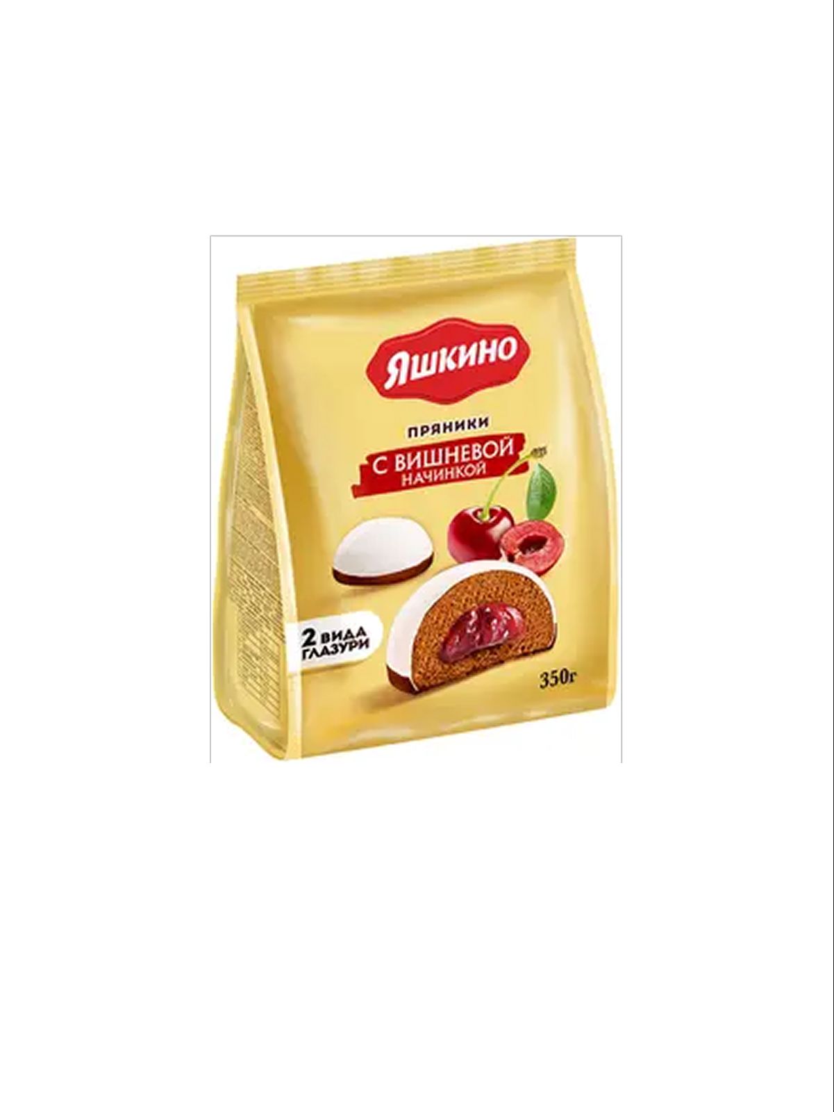 Пряники "Яшкино" с вишневой начинкой 350г.