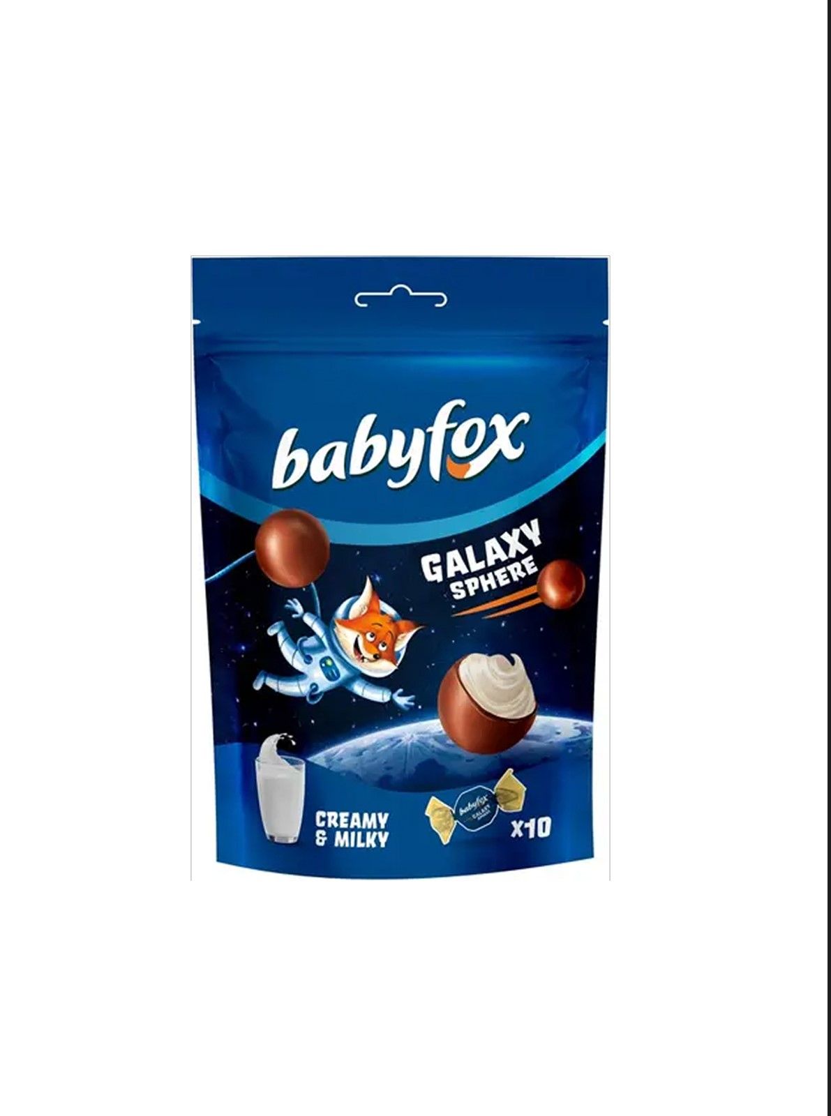 Конфеты "BabyFox" шоколадные с молочной начинкой 130г