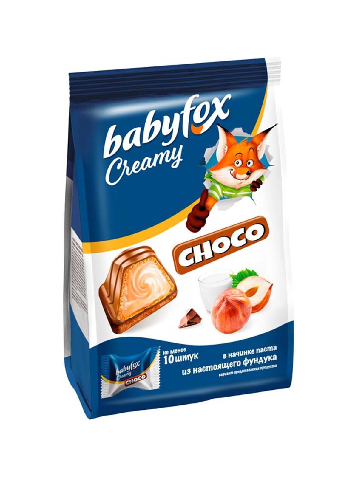 Конфеты вафельные "BabyFox" Creamy Choco, 100г. /24/