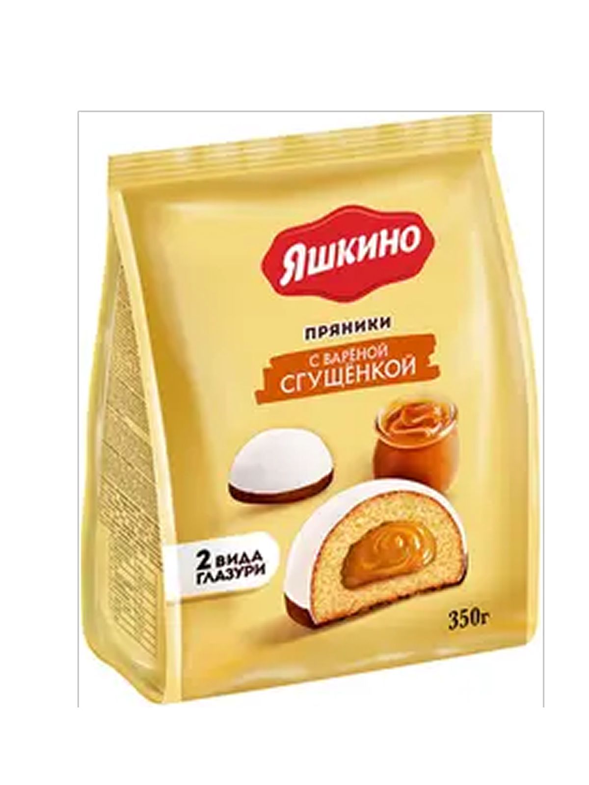 Пряники "Яшкино" с вареной сгущенкой 350г. /8/