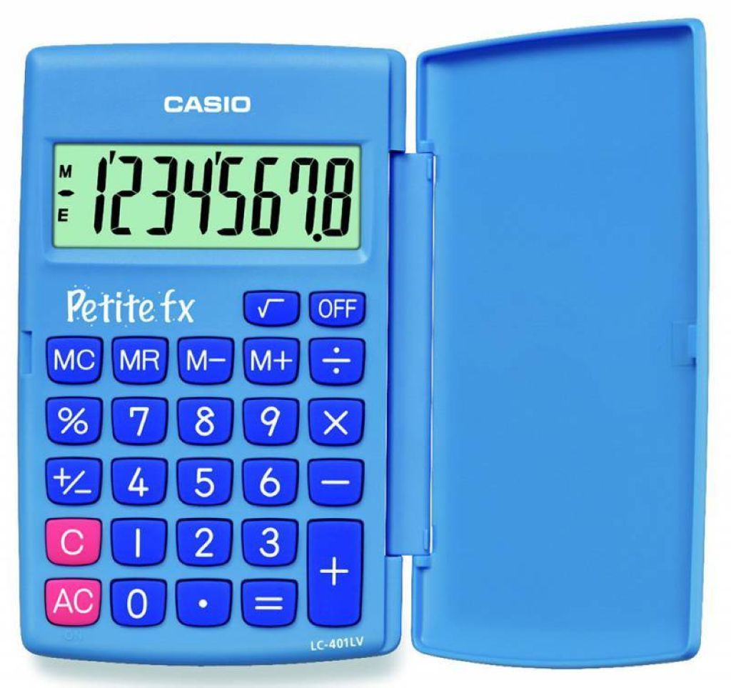 Калькулятор  8разр. "Casio" 120х75х11мм голубой /1/