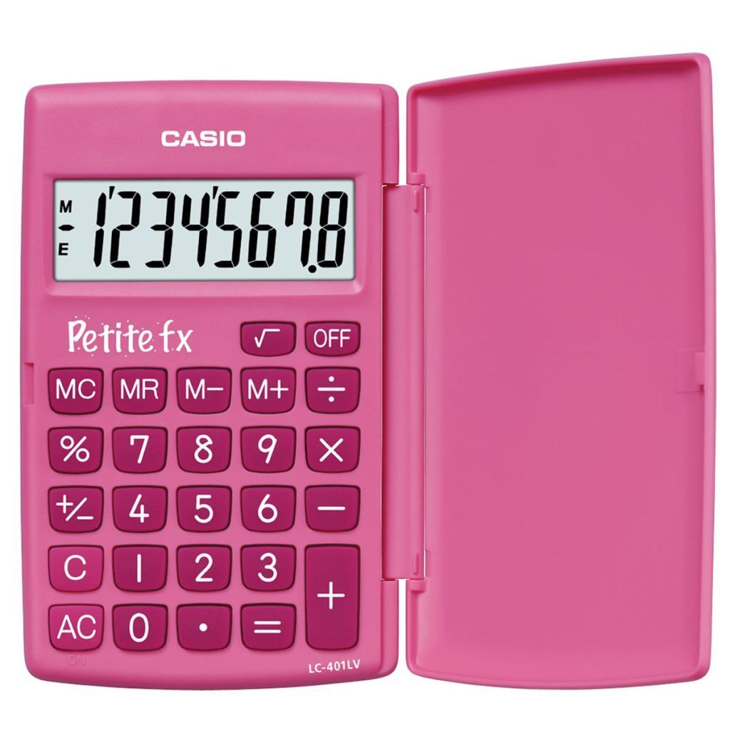 Калькулятор  8разр. "Casio" 120х75х11мм розовый /1/