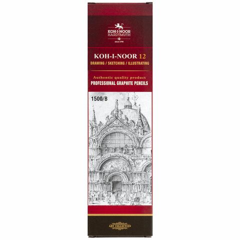 Карандаш чернографитный "Koh-i-noor" B /12/