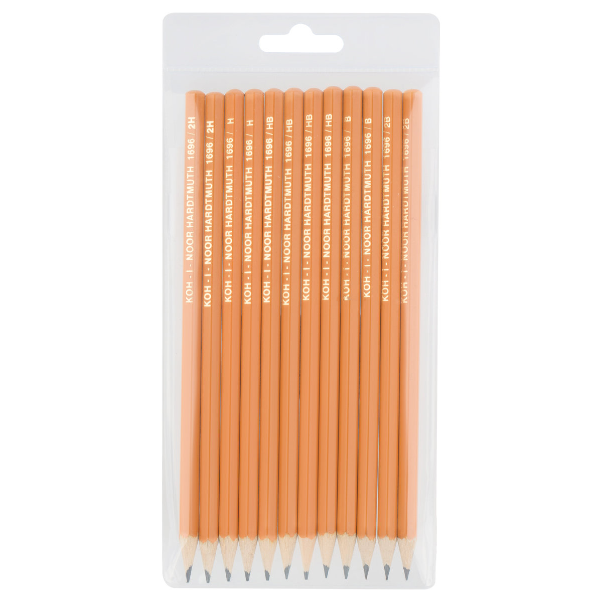 Карандаши чернографитные в наборе 12шт. "Koh-i-noor" 2Н-2В /12/