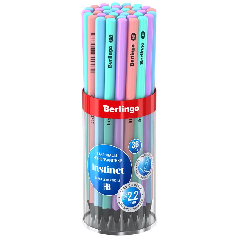 Карандаш чернографитный Berlingo "Instinct" HB /72/