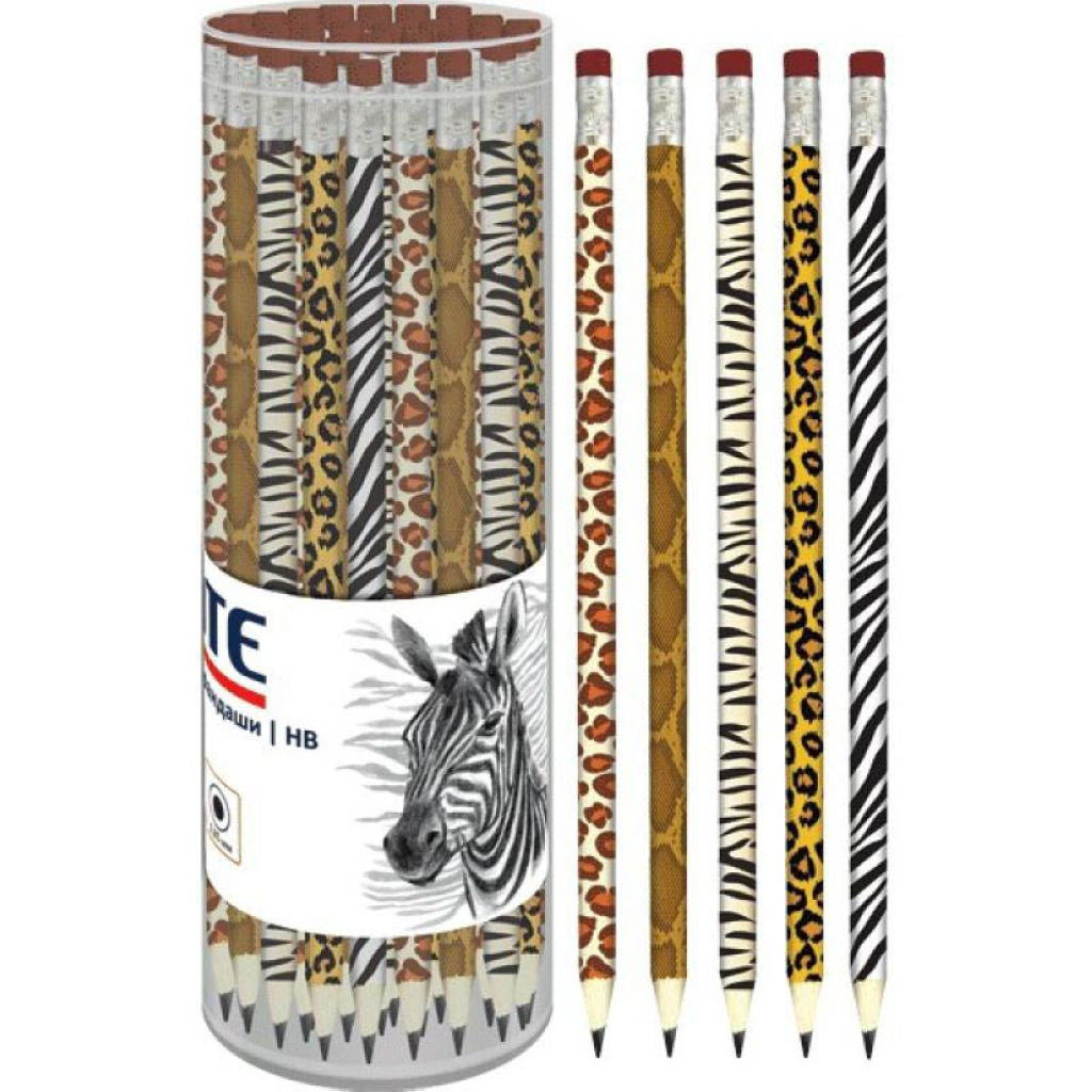 Карандаш чернографитный с ластиком "deVENTE" НВ /50/