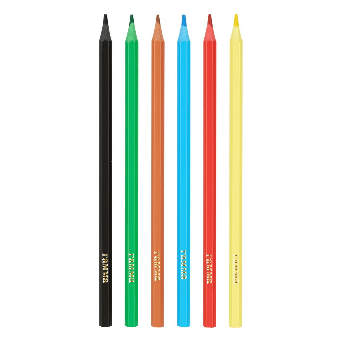 Карандаши 6цв. Гамма "Мультики", шестигр., пластик., ПВХ коробка /24/