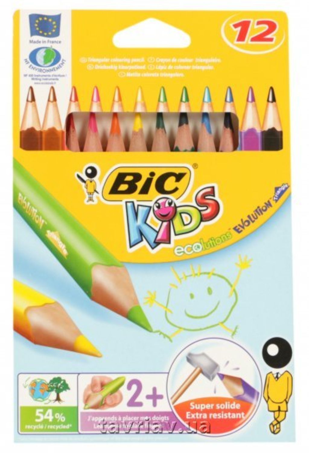 Карандаши 12цв. Biс "Evolution Triangle" /12/