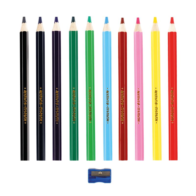 Карандаши 10цв. Мульти-Пульти "Енот в саванне" заточенные /6/