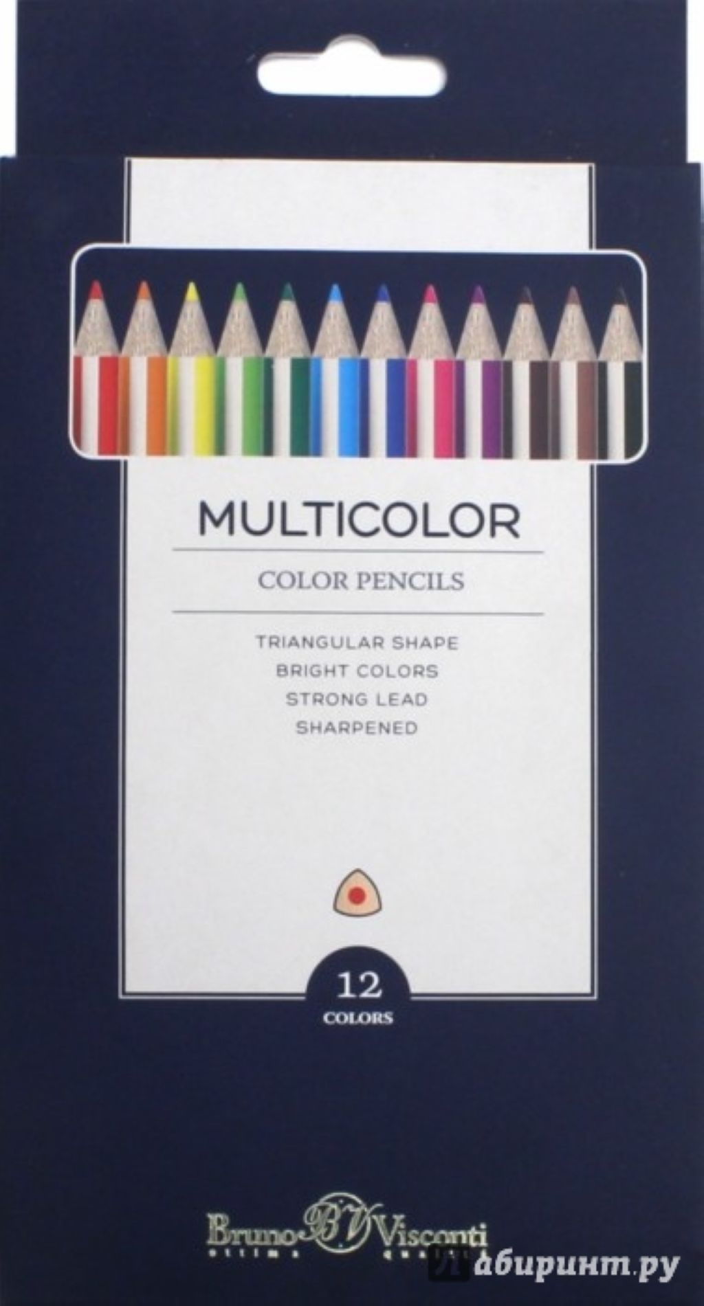 Карандаши 12цв. "Multicolor" в пенале /8/