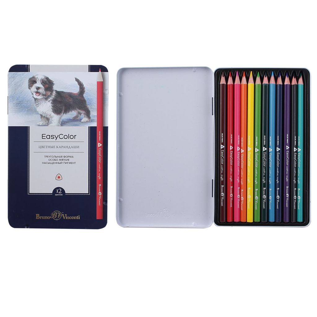 Карандаши 12цв. "Easycolor" в коробке /12/