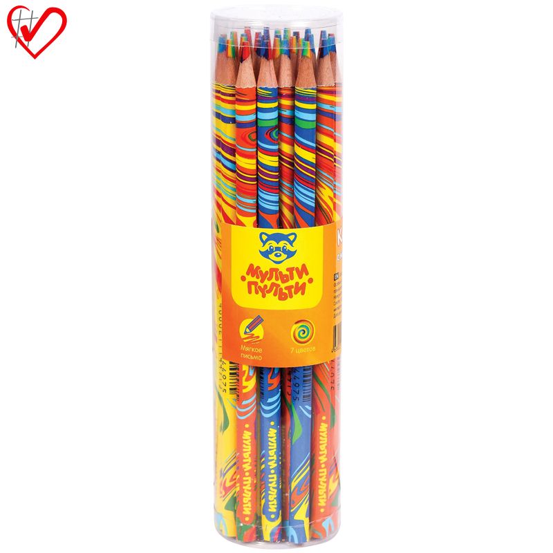 Карандаш многоцветный "Енот и радуга" /28/