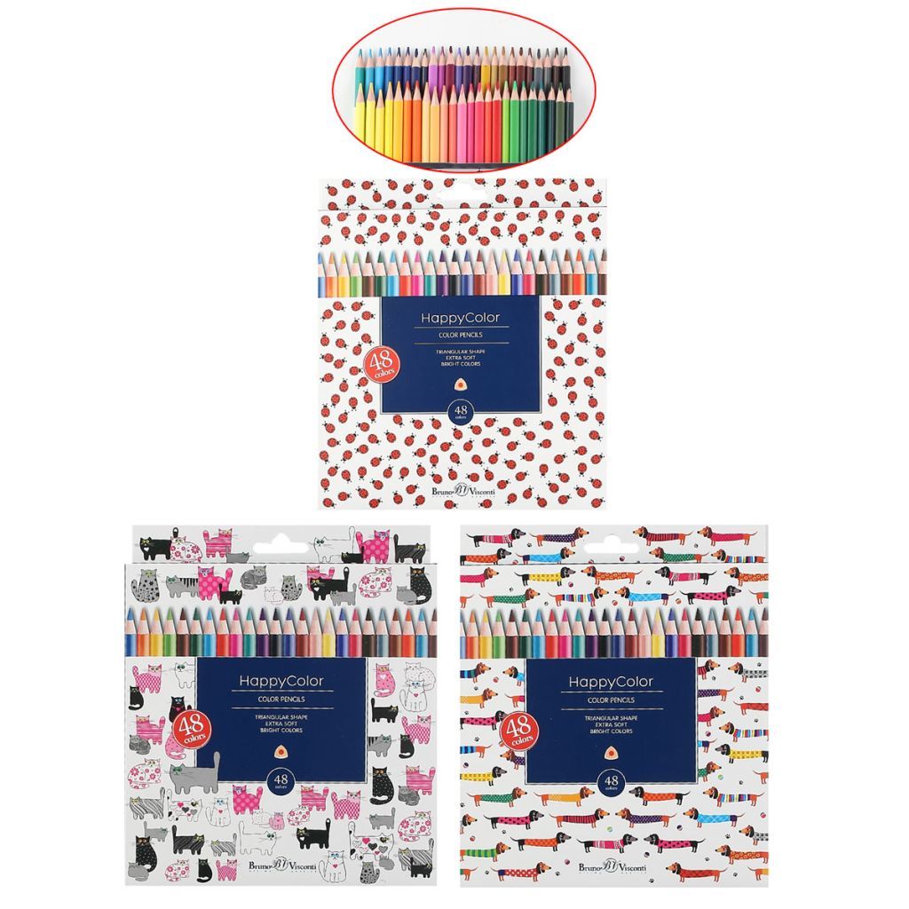 Карандаши 48цв. "Happycolor" /8/