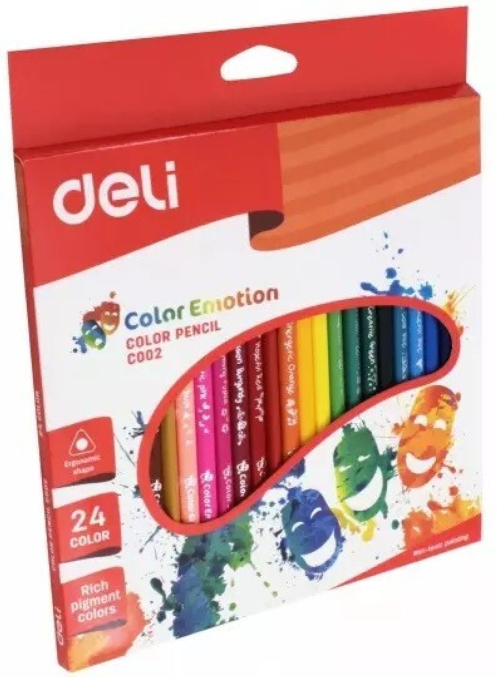Карандаши 24цв. "Deli Color Emotion" липа /12/