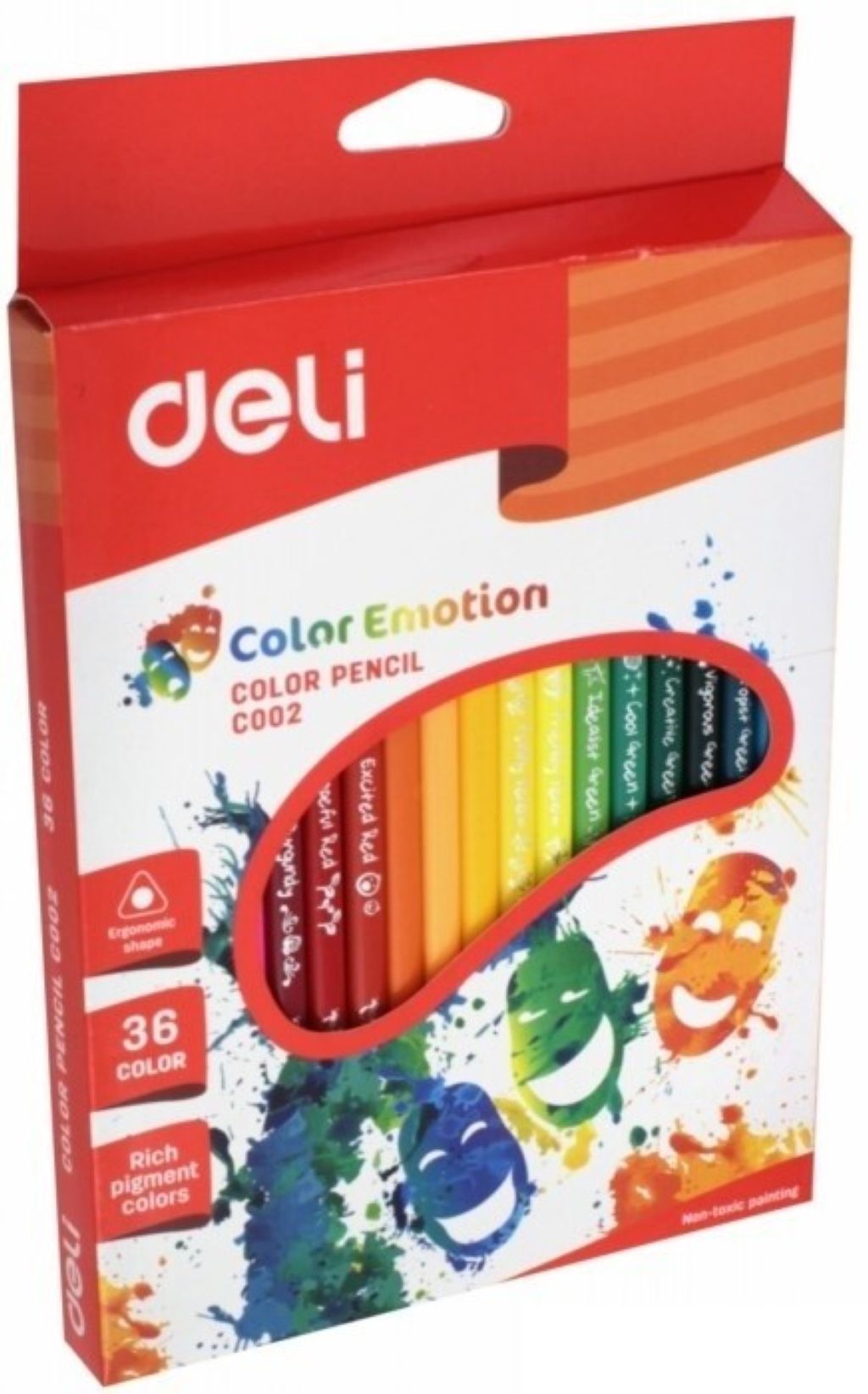Карандаши 36цв. "Deli Color Emotion" липа /12/