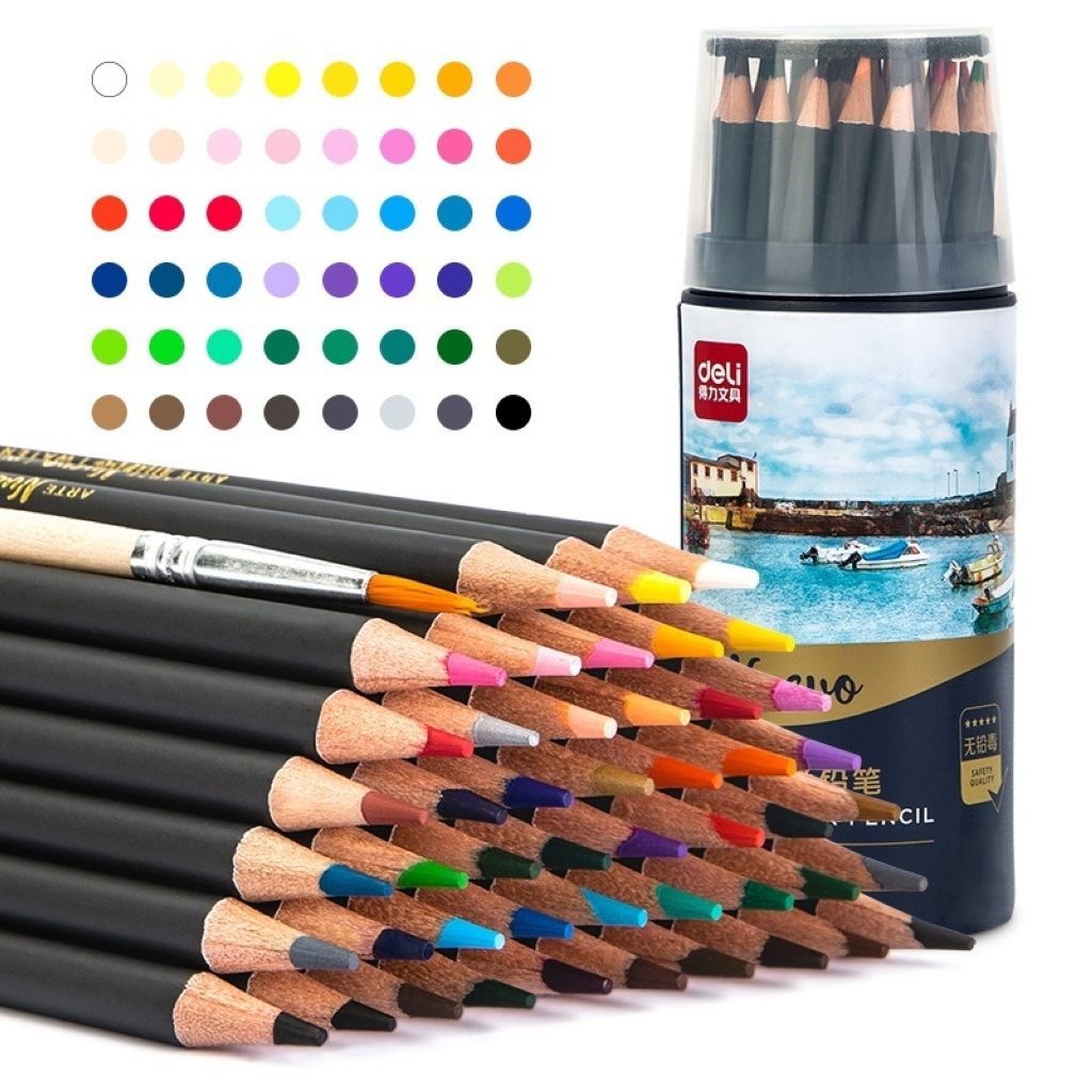 Карандаши 48цв. "Deli Nuevo" липа акварельные в тубах /12/