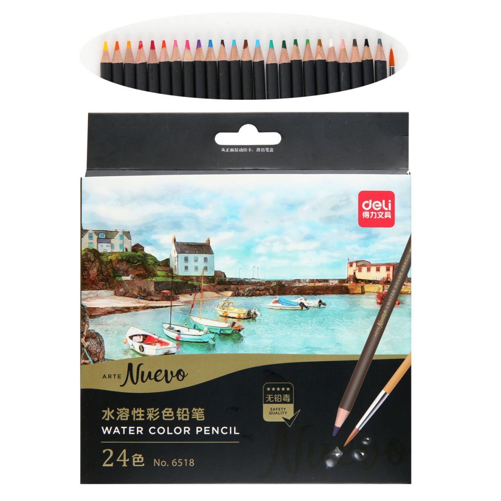 Карандаши 24цв. "Deli Nuevo" акварельные /24/