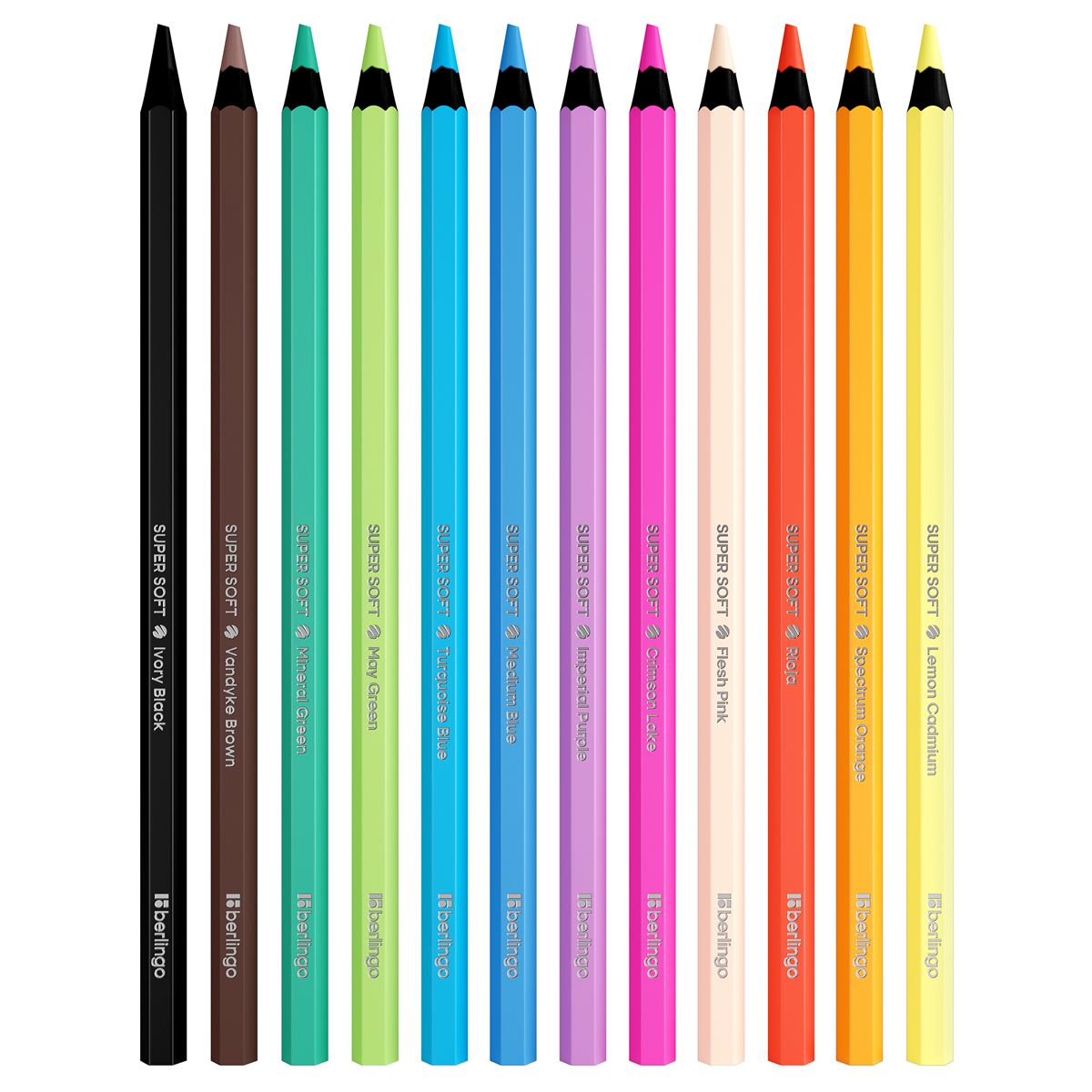 Карандаши 12цв. "SuperSoft. Blackwood" черное дерево /12/