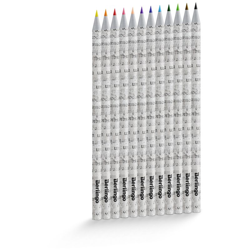 Карандаши 12цв. Berlingo "SuperSoft. Green Series" из переработанной бумаги /18/