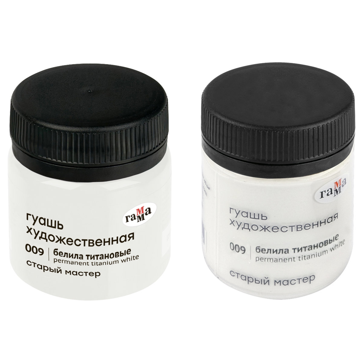 Гуашь  1цв. "Гамма Старый Мастер" 40мл белила титановые/6/18/