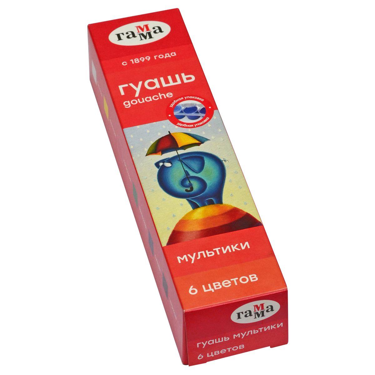 Гуашь  6цв. "Мультики" /48/