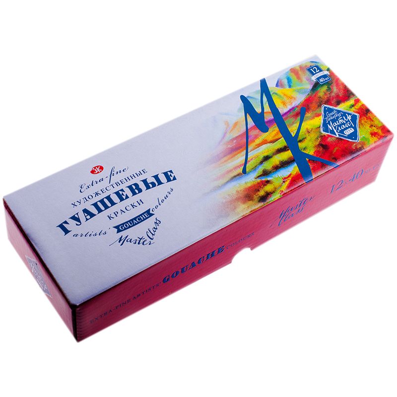 Гуашь 12цв. 40мл. "Мастер-класс" /8/