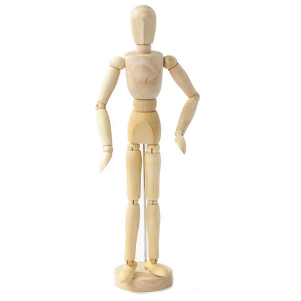 Манекен 30см BRAUBERG ART "CLASSIC" мужской,  деревяный /1/