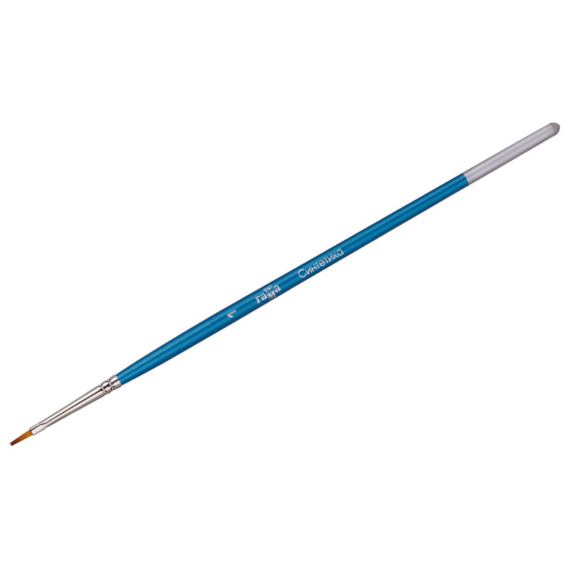 Кисть синтетика № 1 "Гамма" плоская /30/