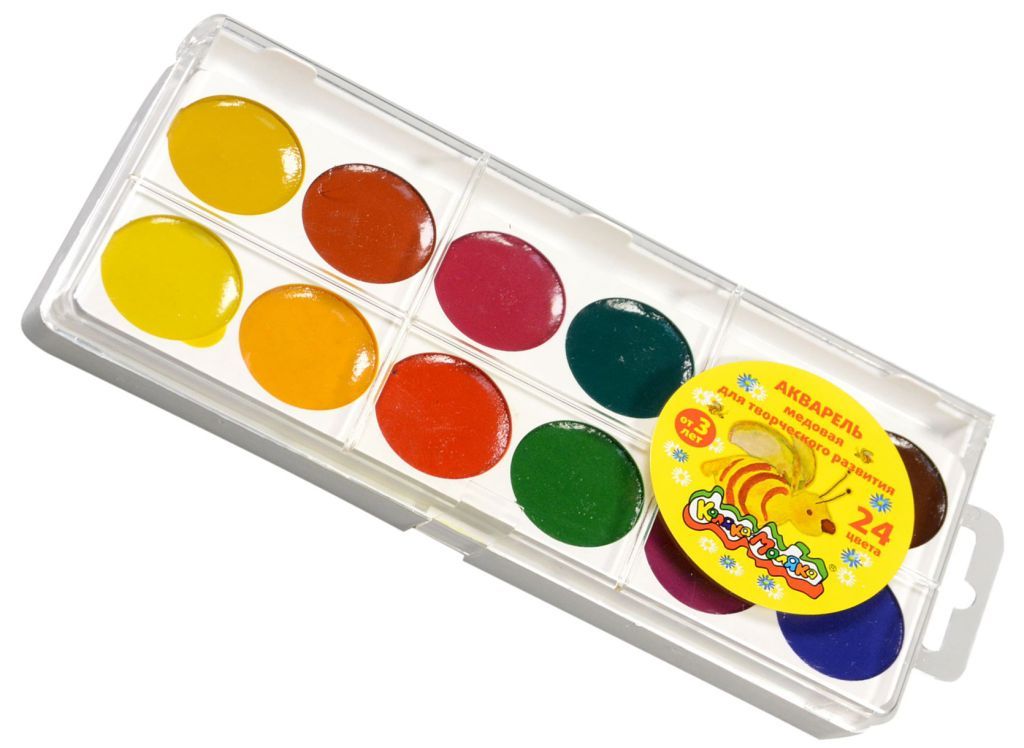 Краски акварельные 24цв. "Каляка-маляка" /18/