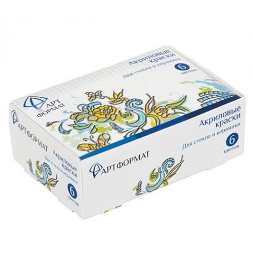 Краски по керамике 6цв.  "ARTформат" /32/