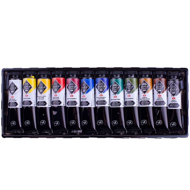 Краски акриловые 12цв. "Мастер-Класс"  18мл. /12/