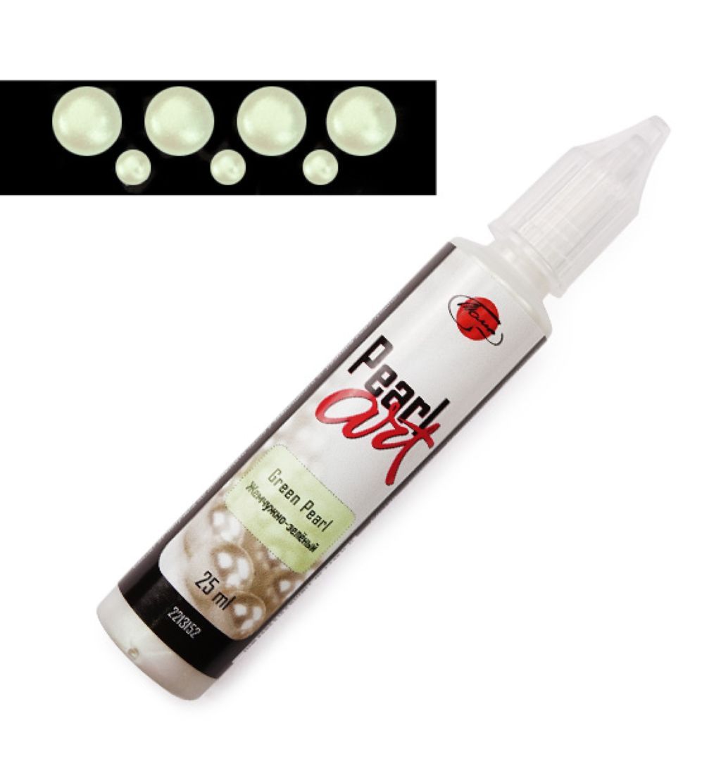 Краска для создания жемчужин "Pearl Art" 25мл жемчужно-зеленая /1/
