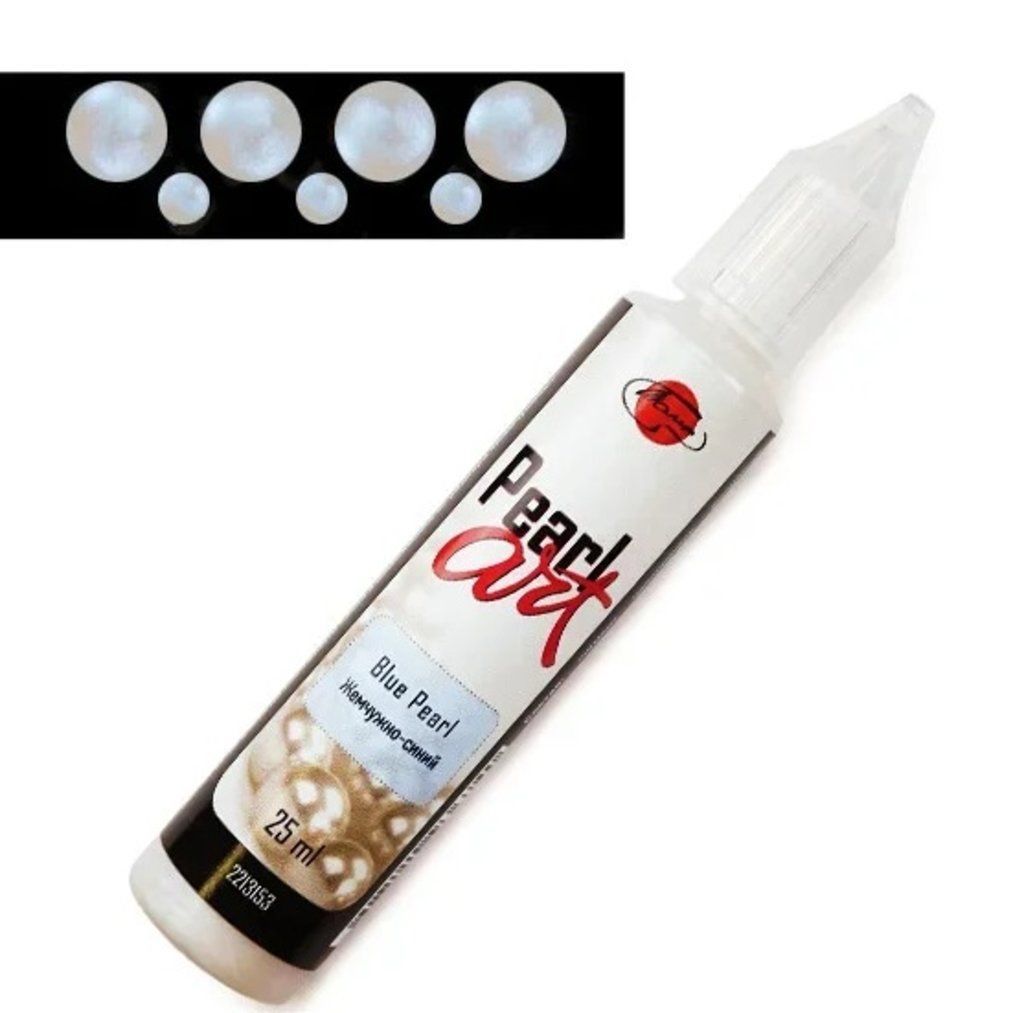 Краска для создания жемчужин "Pearl Art" 25мл жемчужно-синяя/1/