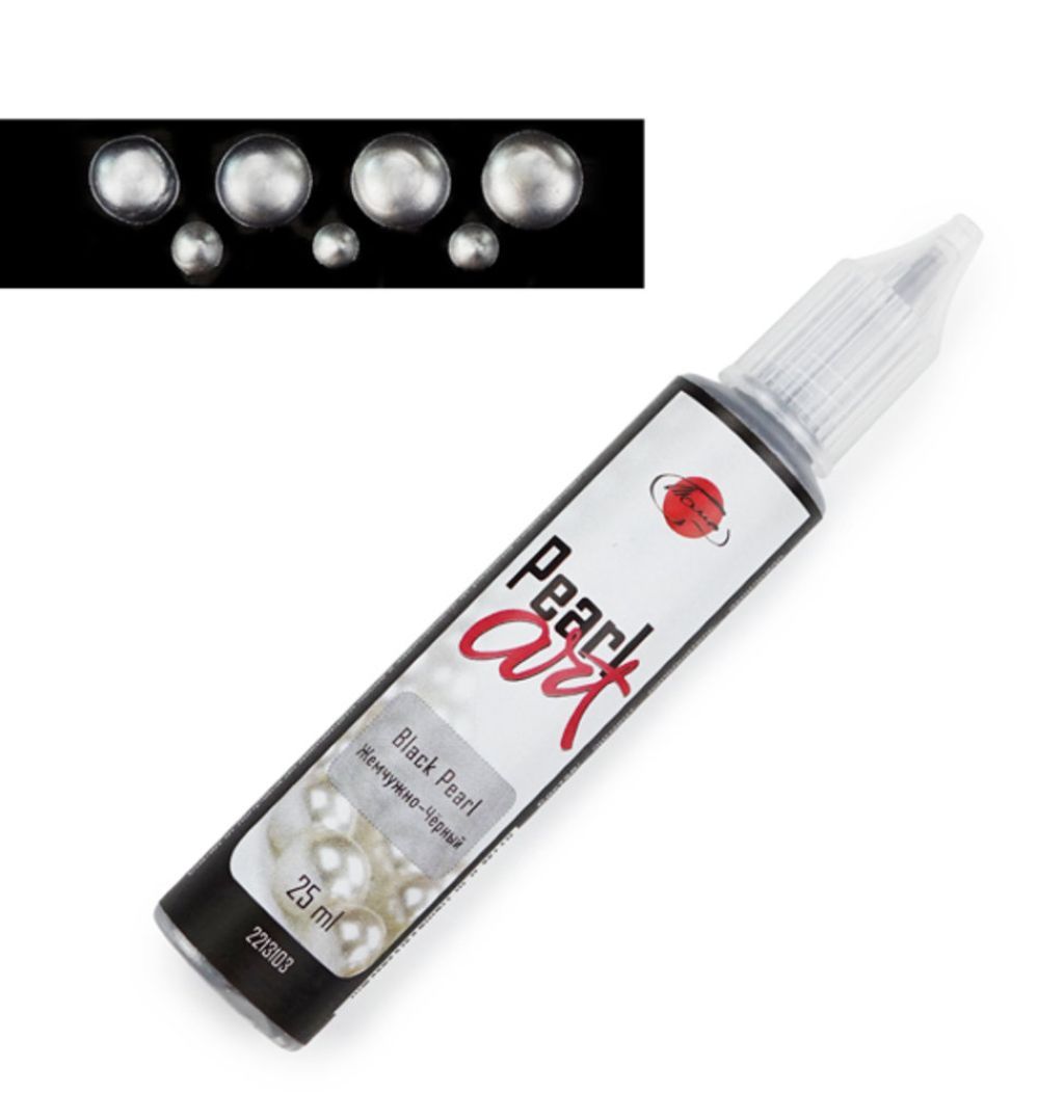 Краска для создания жемчужин "Pearl Art" 25мл жемчужно-черная /1/