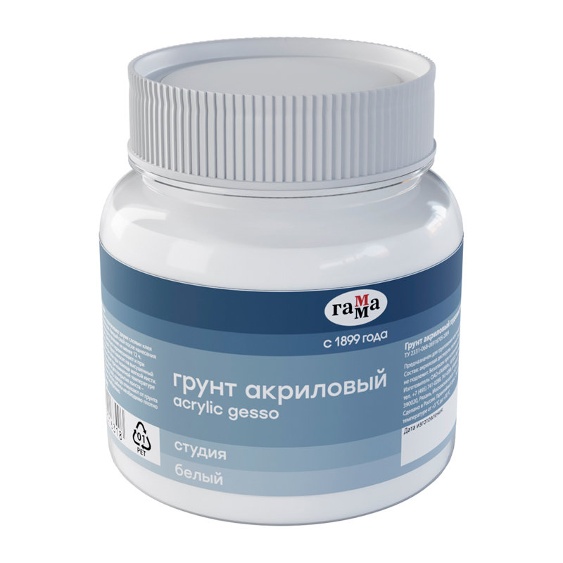Грунт 250мл "Гамма" белый акриловый /6/