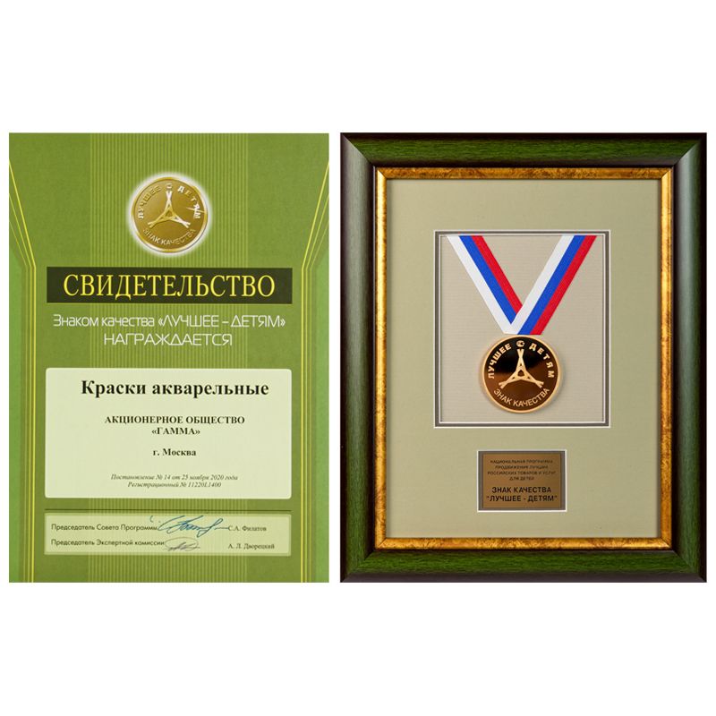 Краски акварельные 14цв. Гамма "Классическая" /30/