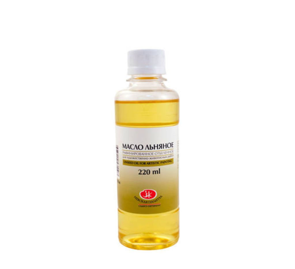 Масло льняное 220мл "ЗХК" для художественных работ /4/