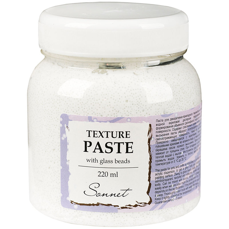 Паста 220мл "Сонет" текстурная со стеклянными шариками /4/