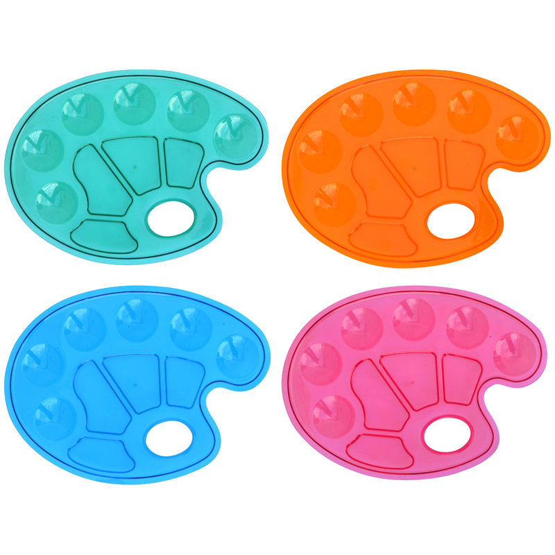 Палитра пластиковая "Гамма" 10 ячеек, ассорти /44/