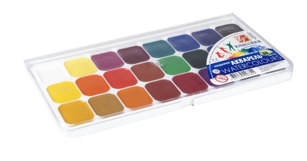 Краски акварельные 24цв. " Классика" /21/