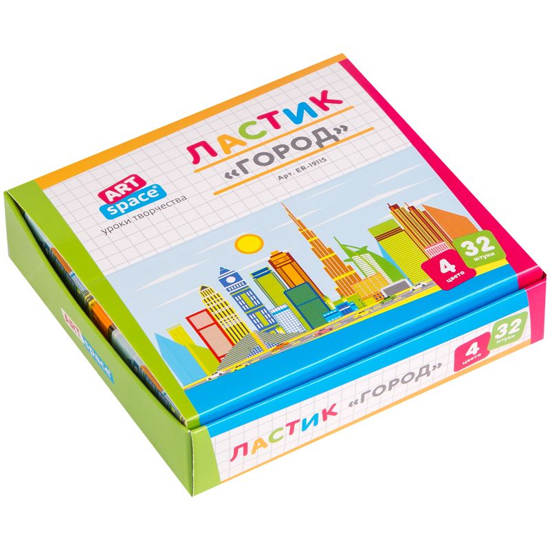 Ластик "Город" ассорти /32/