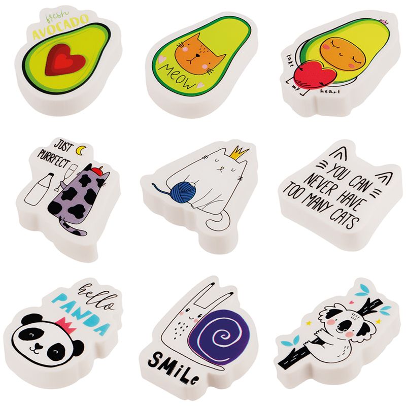 Ластик MESHU "Сutie friends", фигурный, термопластичная резина, 40*30*13мм, ассорти/27/