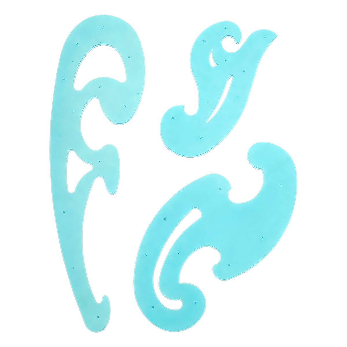 Набор лекал "СТАММ" (25, 17, 12 см)