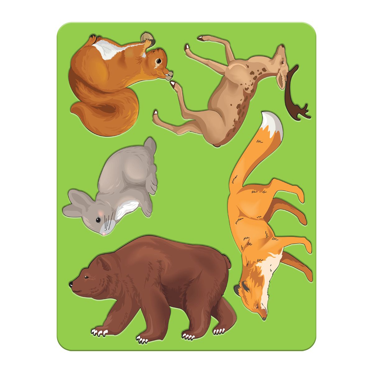 Трафарет "Лесные звери" /100/