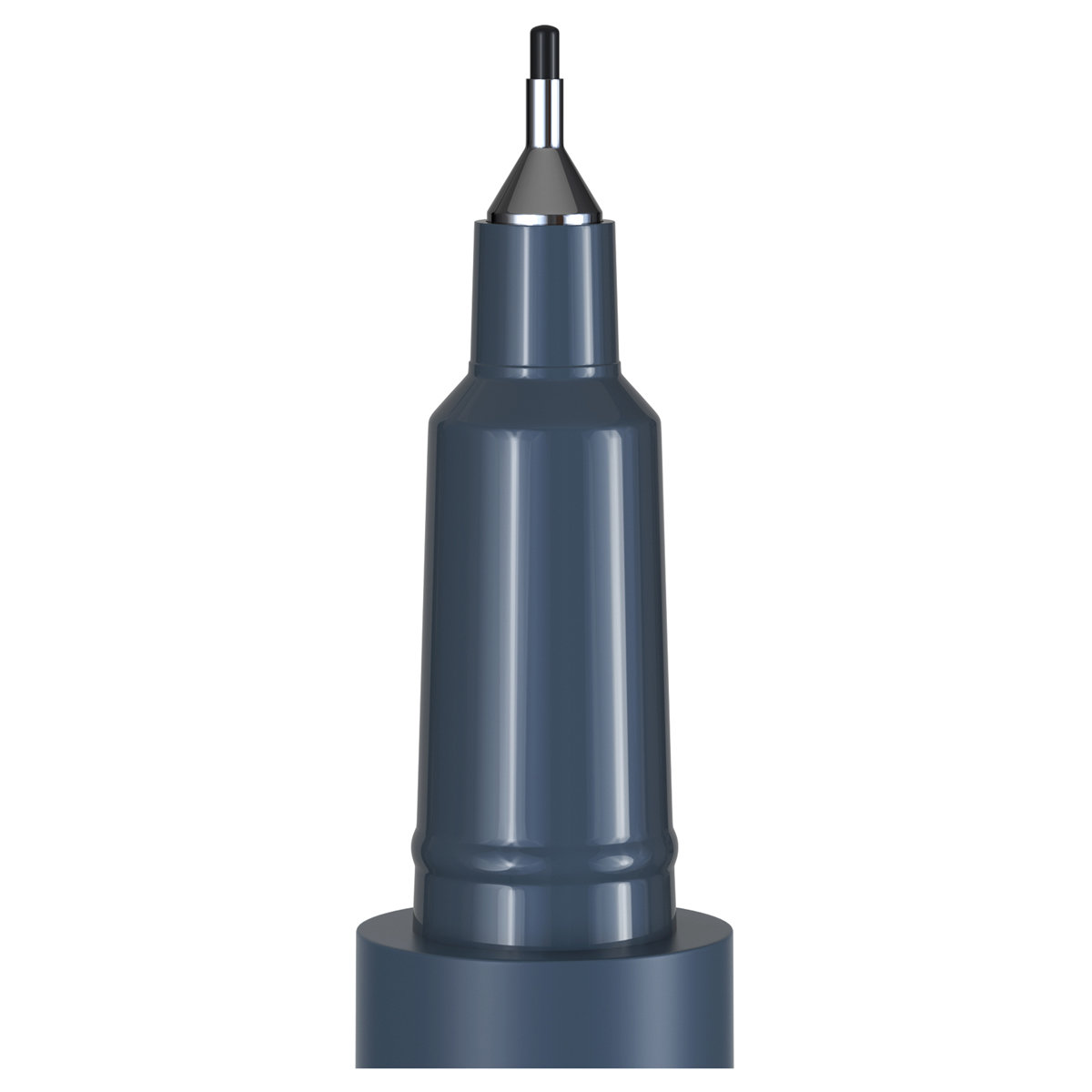 Маркер перманентный 0,5-1мм "Berlingo" двухсторонний черный /10/