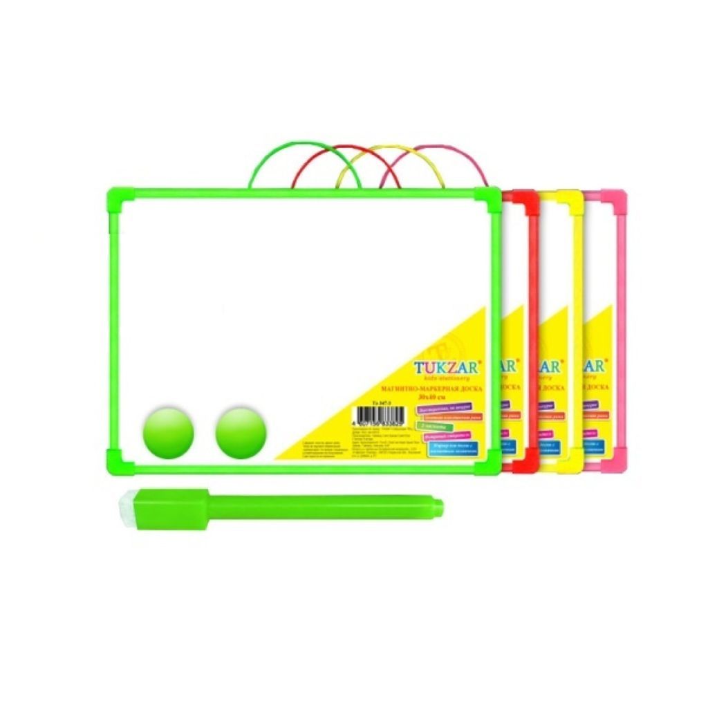 Доска для рисования магнитная TUKZAR с ластиком, маркером /12/