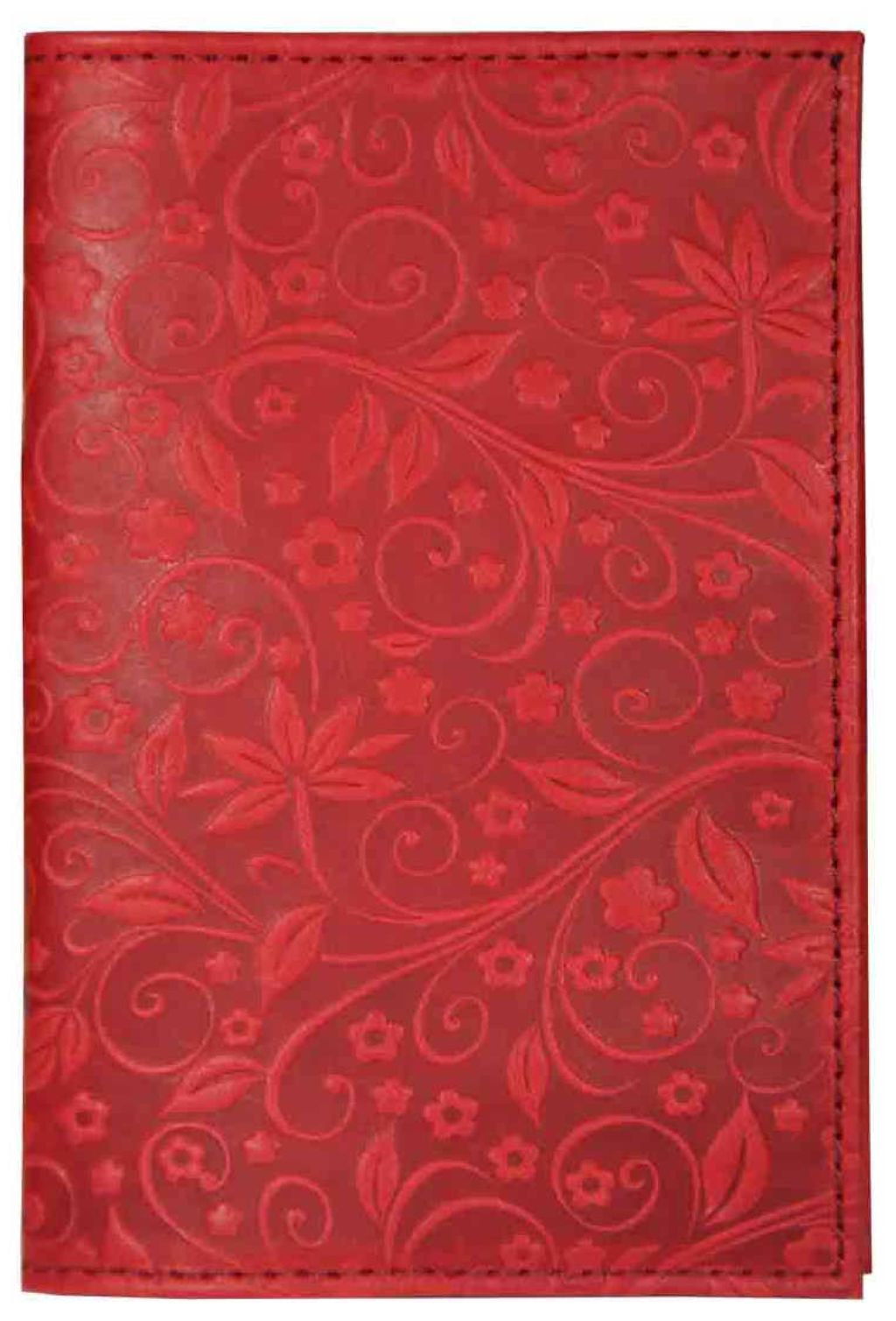 Обложка для автодокументов "Флаверс" красная кожа