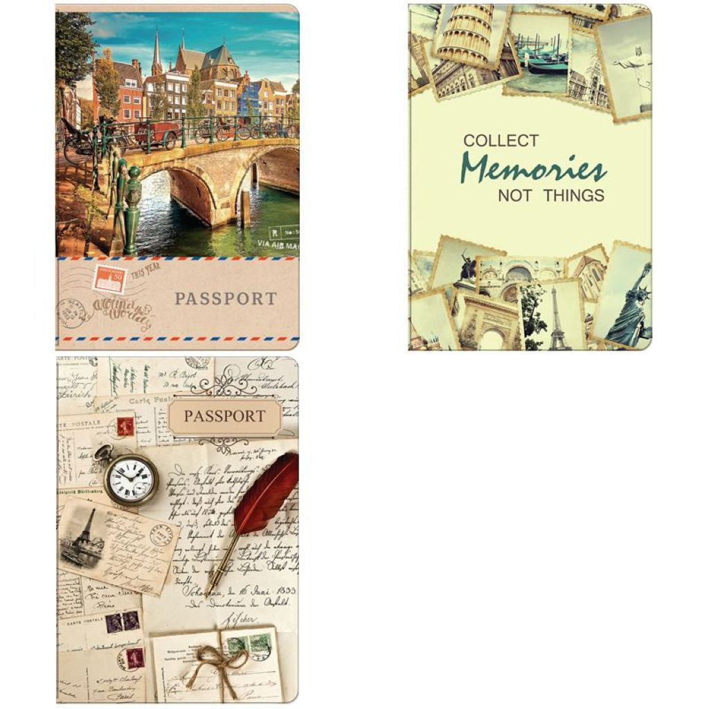 Обложка для паспорта OfficeSpace "Путешествия" ассорти /1/